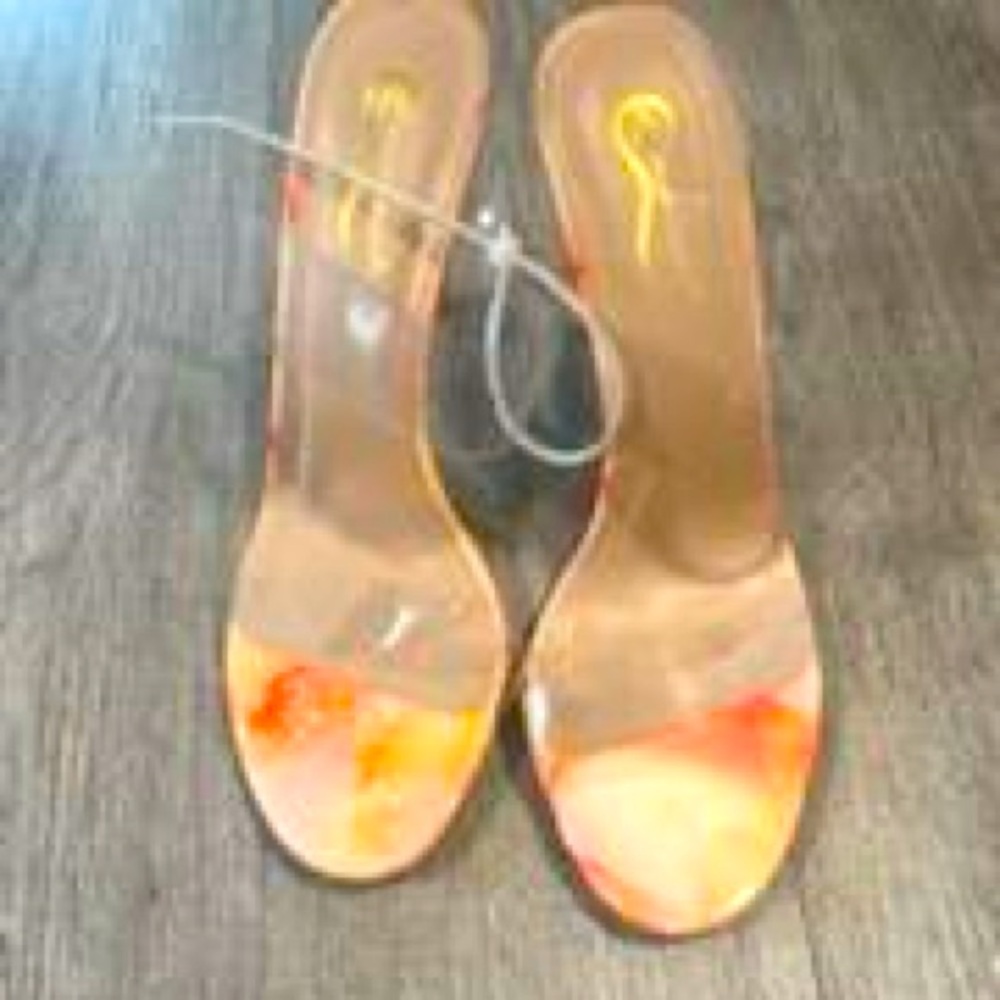Elegant collection! Clear strap heels
